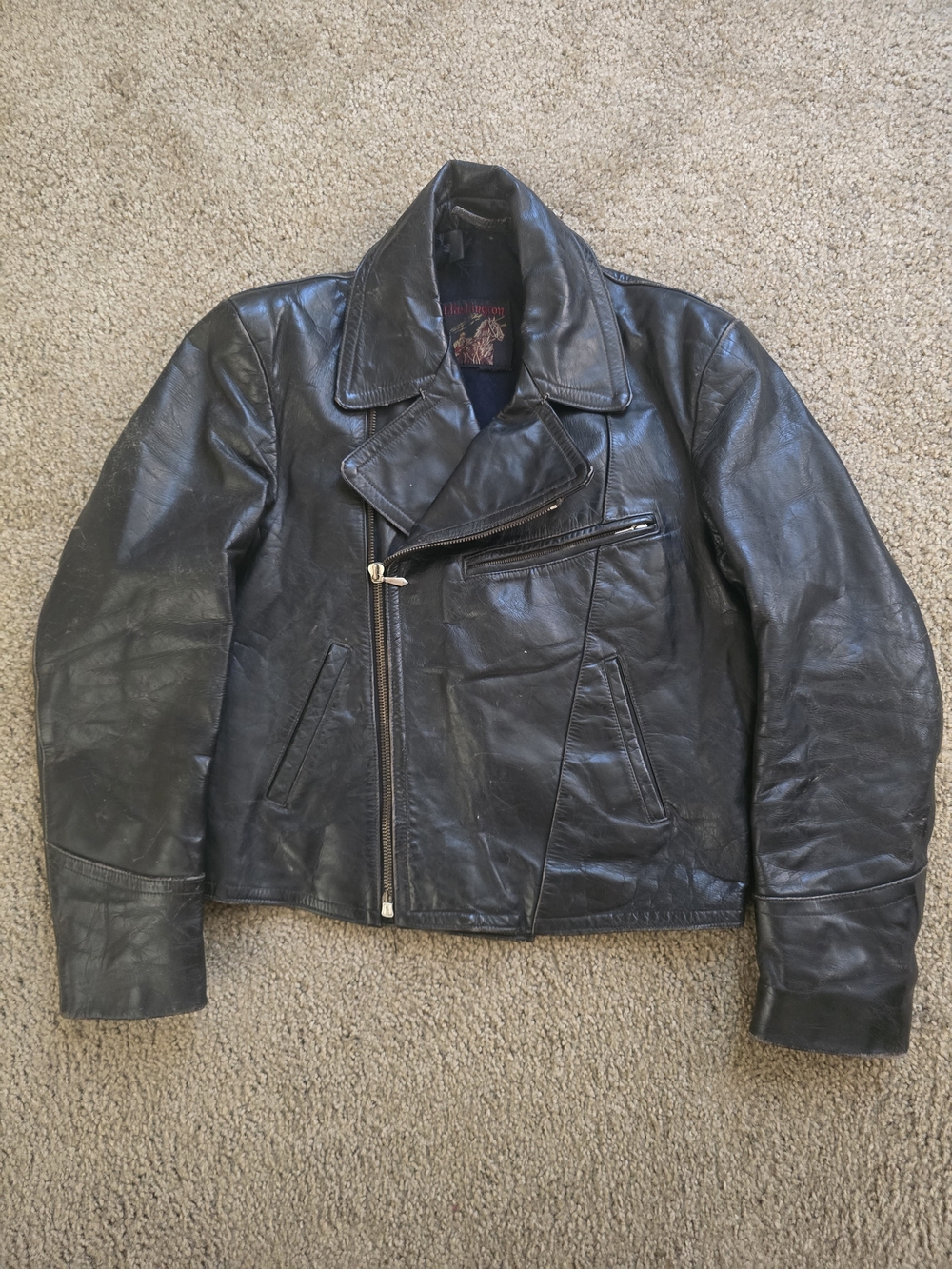 1940s Men's Washington Leather Jacket